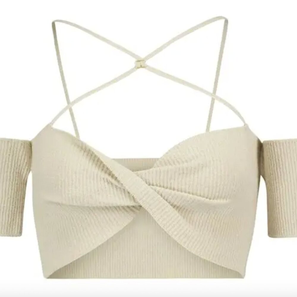 Jacquemus Le Haut Soleil top in beige
